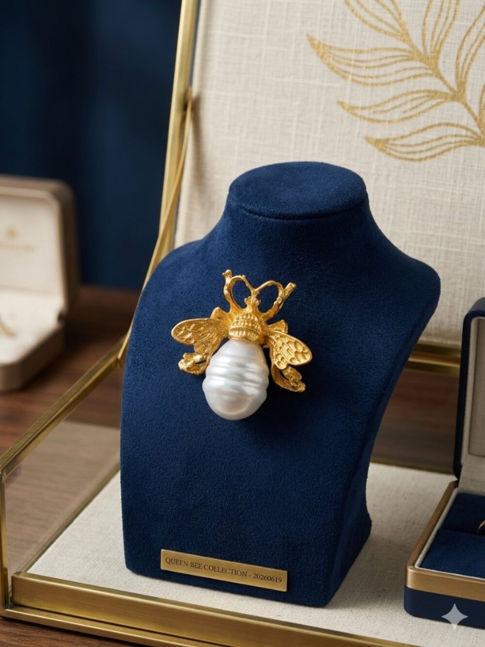 Spectacular  brooch  bee  gold  tone